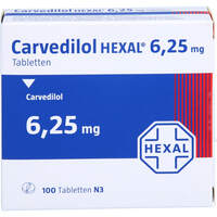 Carvedilol HEXAL 6.25mg Tabletten, 100 st, HEXAL AG