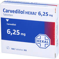 Carvedilol HEXAL 6.25mg Tabletten, 100 st, HEXAL AG