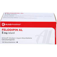 Felodipin AL 5mg retard, 100 st, Aliud Pharma GmbH