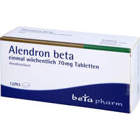 Alendron-beta einmal wöchentlich 70mg Tabletten, 12 st, betapharm Arzneimittel GmbH