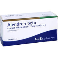 Alendron-beta einmal wöchentlich 70mg Tabletten, 12 st, betapharm Arzneimittel GmbH