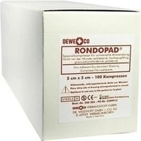 RONDOPAD Spez.Kompressen 5x5 cm, 100 St&uuml;ck, DEWE+CO Verbandstoff-Fabrik Dr. W&uuml;sthoff