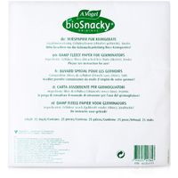 Bio Snacky Vliespapier f&uuml;r Sprossengarten, 1 p, Rapunzel Naturkost GmbH & Co. KG