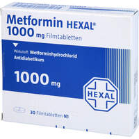 Metformin HEXAL 1000mg Filmtabletten, 30 st, HEXAL AG