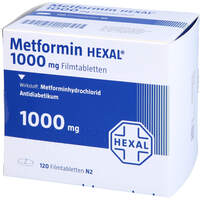 Metformin HEXAL 1000mg Filmtabletten, 120 Stk., HEXAL AG