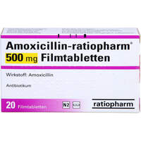 Amoxicillin-ratiopharm 500mg Filmtabletten, 20 st, ratiopharm GmbH