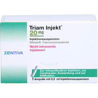 TRIAM INJEKT 20mg Kristallsuspension, 1x0,5 ml, Zentiva Pharma GmbH