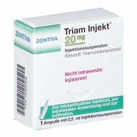 TRIAM INJEKT 20mg Kristallsuspension, 1x0,5 ml, Zentiva Pharma GmbH