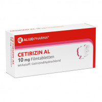 Cetirizin AL 10mg Filmtabletten, 100 Stk., Aliud Pharma GmbH