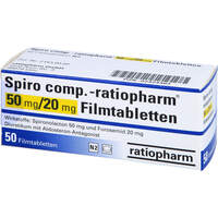 Spiro comp.-ratiopharm 50mg/20mg Tabletten, 50 Stk., ratiopharm GmbH