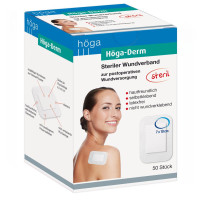 Hoega-Derm steriles Pflaster 100mmx70mm, 50 st, Höga-Pharm G.Höcherl