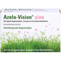 Azela-Vision sine 0.5mg/ml Augentropfen i.Einzeld., 10x0,3 ml, Omnivision GmbH