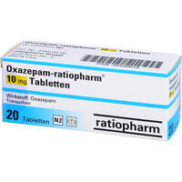 Oxazepam-ratiopharm 10mg Tabletten, 20 Stk., ratiopharm GmbH