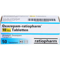 Oxazepam-ratiopharm 10mg Tabletten, 50 Stk., ratiopharm GmbH