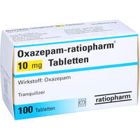 Oxazepam-ratiopharm 10mg Tabletten, 100 st, ratiopharm GmbH Oxazepam-ratiopharm 10mg Tabletten, 100 st, ratiopharm GmbH