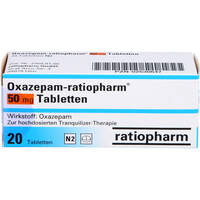 Oxazepam-ratiopharm 50mg Tabletten, 20 Stk., ratiopharm GmbH