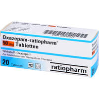 Oxazepam-ratiopharm 50mg Tabletten, 20 Stk., ratiopharm GmbH