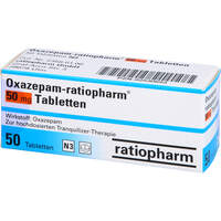 Oxazepam-ratiopharm 50mg Tabletten, 50 st, ratiopharm GmbH