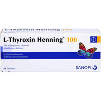 L THYROXIN 100 HENNING, 50 st, Sanofi-Aventis Deutschland GmbH