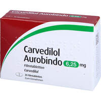 Carvedilol Aurobindo 6.25mg Filmtabletten, 30 st, PUREN Pharma GmbH & Co. KG