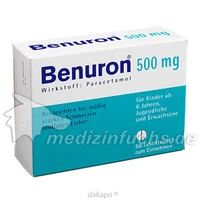 ben-u-ron 500mg Tabletten, 50 Stück, Bene Arzneimittel GmbH