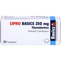 CIPRO BASICS 250mg Filmtabletten, 20 Stk., Basics GmbH