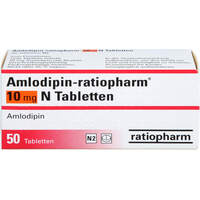 Amlodipin-ratiopharm 10 mg N Tabletten, 50 st, ratiopharm GmbH