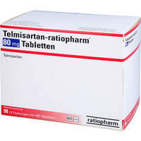 Telmisartan-ratiopharm 80mg Tabletten, 98 st, ratiopharm GmbH