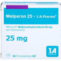 Melperon 25 - 1 A Pharma, 50 Stk., 1 A Pharma GmbH Melperon 25 - 1 A Pharma, 50 Stk., 1 A Pharma GmbH