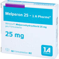 Melperon 25 - 1 A Pharma, 50 Stk., 1 A Pharma GmbH Melperon 25 - 1 A Pharma, 50 Stk., 1 A Pharma GmbH