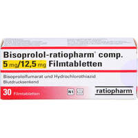 Bisoprolol-ratiopharm comp.5mg/12.5mg Filmtabl, 30 Stk., ratiopharm GmbH