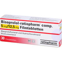 Bisoprolol-ratiopharm comp.5mg/12.5mg Filmtabl, 30 Stk., ratiopharm GmbH