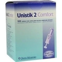 UNISTIK 2 Comfort 1,8 mm Eindr.T.Stechhilfe, 100 Stück, OWEN MUMFORD GmbH