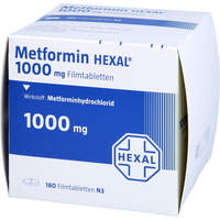 Metformin HEXAL 1000mg Filmtabletten, 180 st, HEXAL AG