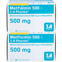 Metformin 500-1A Pharma, 180 st, 1 A Pharma GmbH