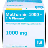Metformin 1000-1 A Pharma, 180 st, 1 A Pharma GmbH