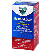 WICK Husten-L&ouml;ser Sirup mit Honigaroma, 120 ml, WICK Pharma - Zweigniederlassung der Procter & Gamble GmbH