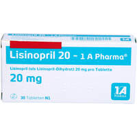 Lisinopril 20 - 1 A Pharma, 30 st, 1 A Pharma GmbH