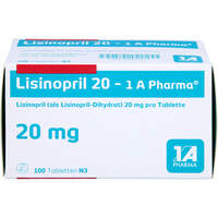 Lisinopril 20 - 1 A Pharma, 100 st, 1 A Pharma GmbH