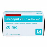 Lisinopril 20 - 1 A Pharma, 100 st, 1 A Pharma GmbH
