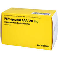 Pantoprazol AAA 20mg magensaftresistente Tabletten, 98 Stk., Aaa - Pharma GmbH