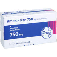 AMOXIHEXAL 750, 20 st, HEXAL AG