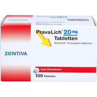 PravaLich 20mg Tabletten, 100 st, Zentiva Pharma GmbH