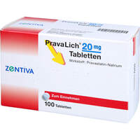PravaLich 20mg Tabletten, 100 st, Zentiva Pharma GmbH