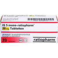 IS 5 mono-ratiopharm 20mg Tabletten, 20 st, ratiopharm GmbH