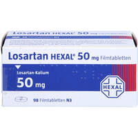 Losartan HEXAL 50mg Filmtabletten, 98 st, HEXAL AG