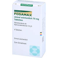 Fosamax einmal w&ouml;chentlich 70mg Tabletten, 4 Stk., Eurimpharm Arzneimittel GmbH