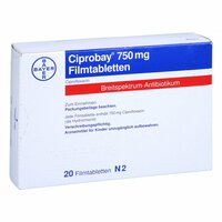 CIPROBAY 750, 20 st, Bayer Vital GmbH