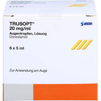 Trusopt 20 mg/ml Augentropfen B, 6x5 ml, Docpharm GmbH