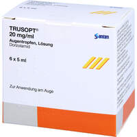 Trusopt 20 mg/ml Augentropfen B, 6x5 ml, Docpharm GmbH